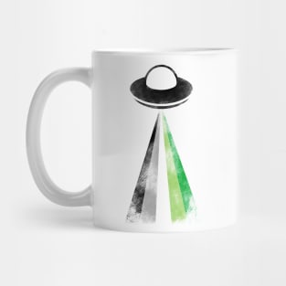 Gaylien Aromantic Pride UFO Mug